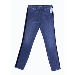 NWT Mavi Gold Stretch Tess High Rise Soft Jeans Medium Dark Wash Size 27